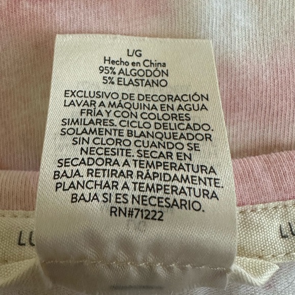 Lucky Brand Tank Top, Size Large, White Pink - Picture 7 of 7